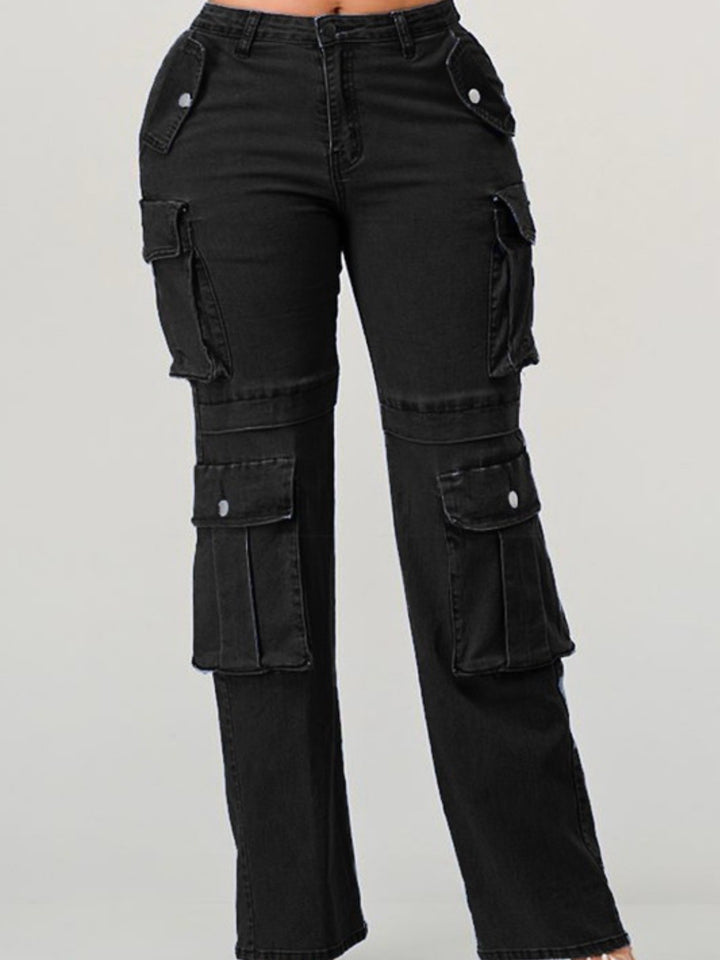 Carbon Cargo Denim Pants