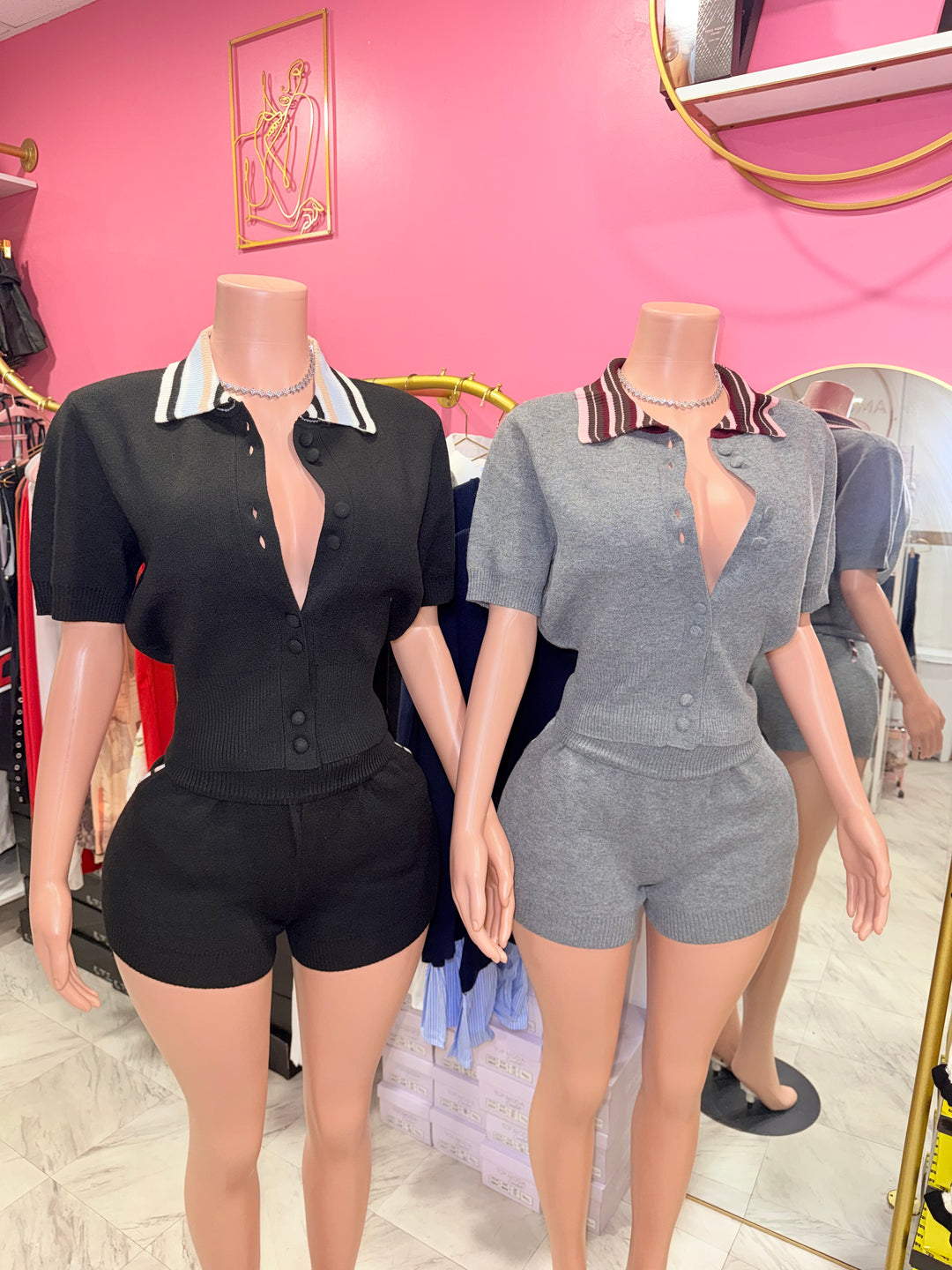 Nova Knit Cardigan Short Set