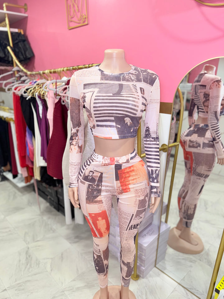 JPG Mesh Legging Set