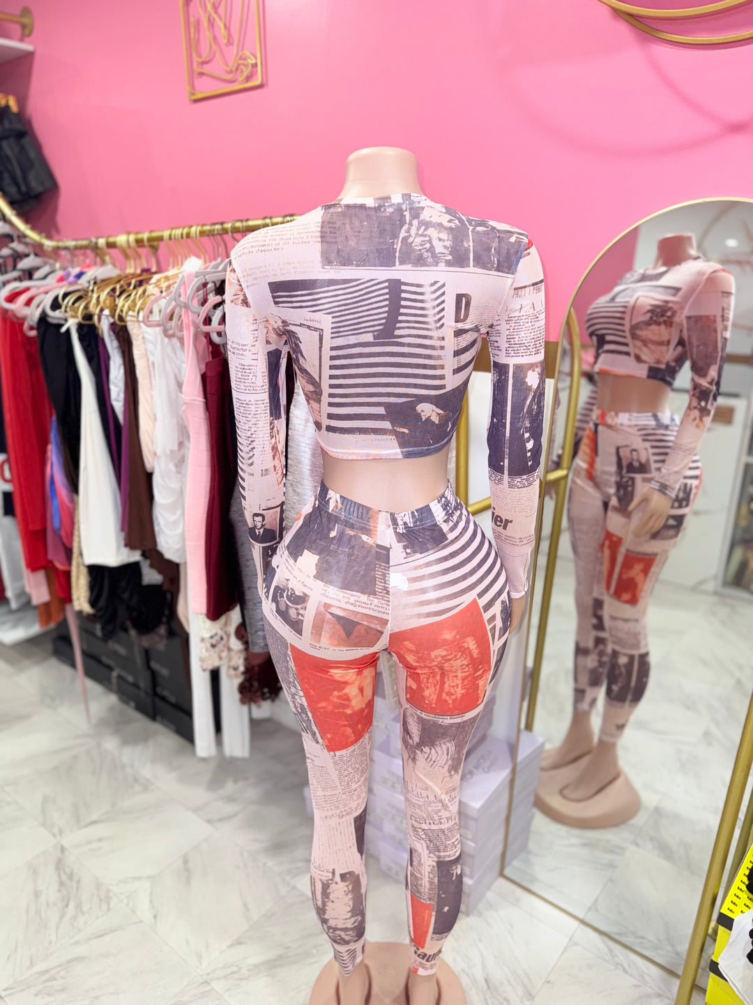 JPG Mesh Legging Set