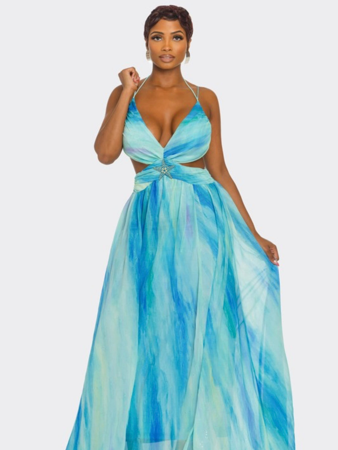 starfish cut out dress Jessica Bara Nalia Cut Out Starfish Mini Dress