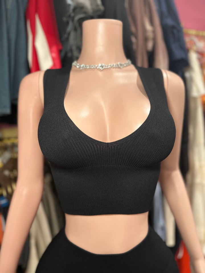 Basic Ribbed Crop Top