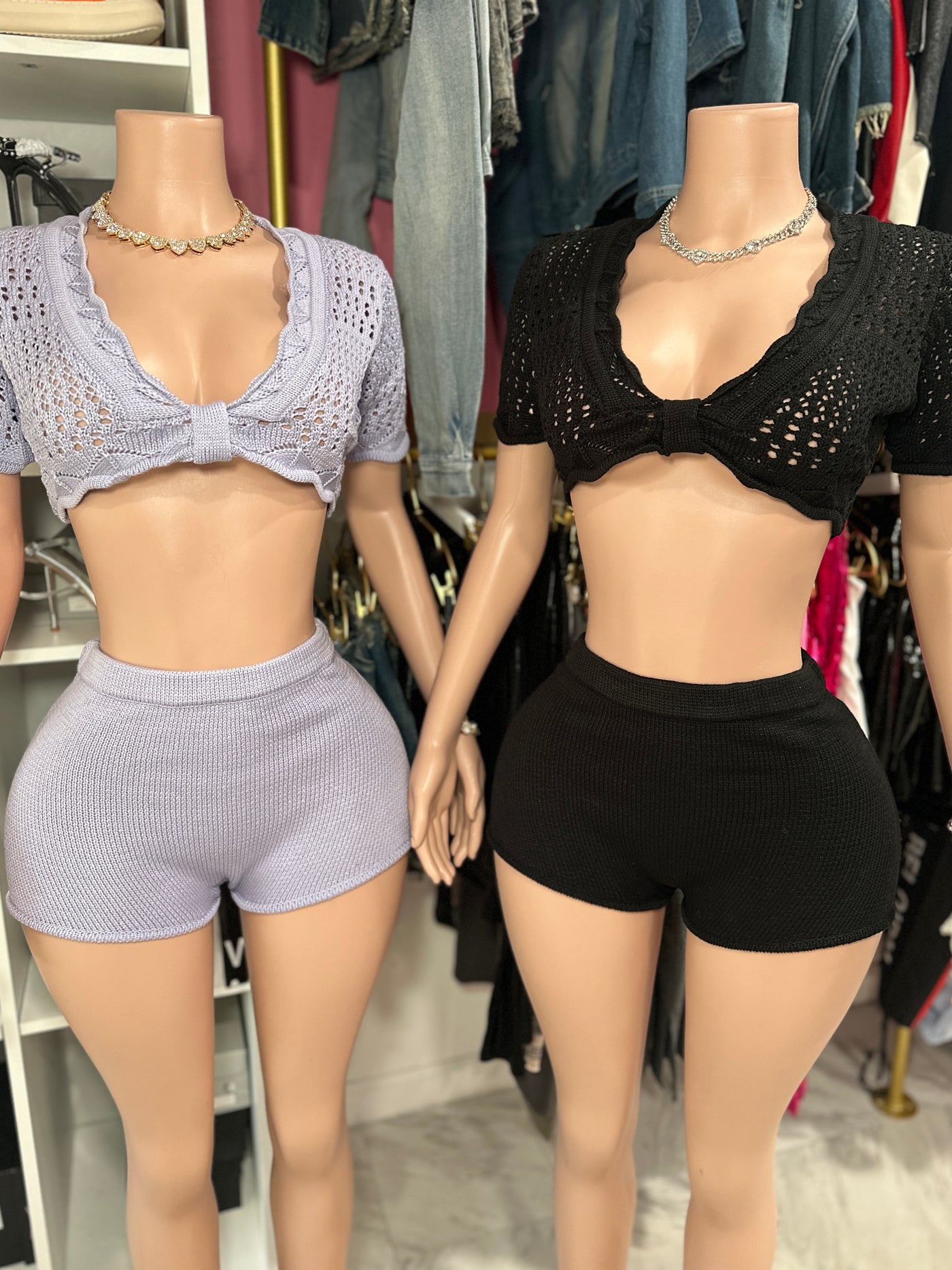 Kylie Knitted Short Set