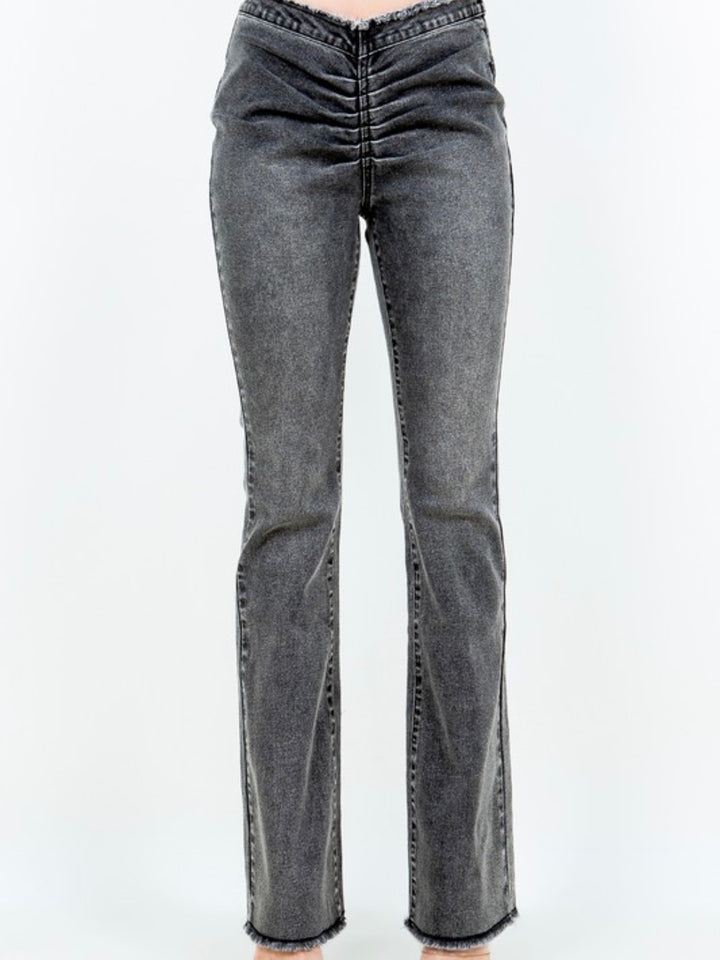 V-Cut Flare Jeans