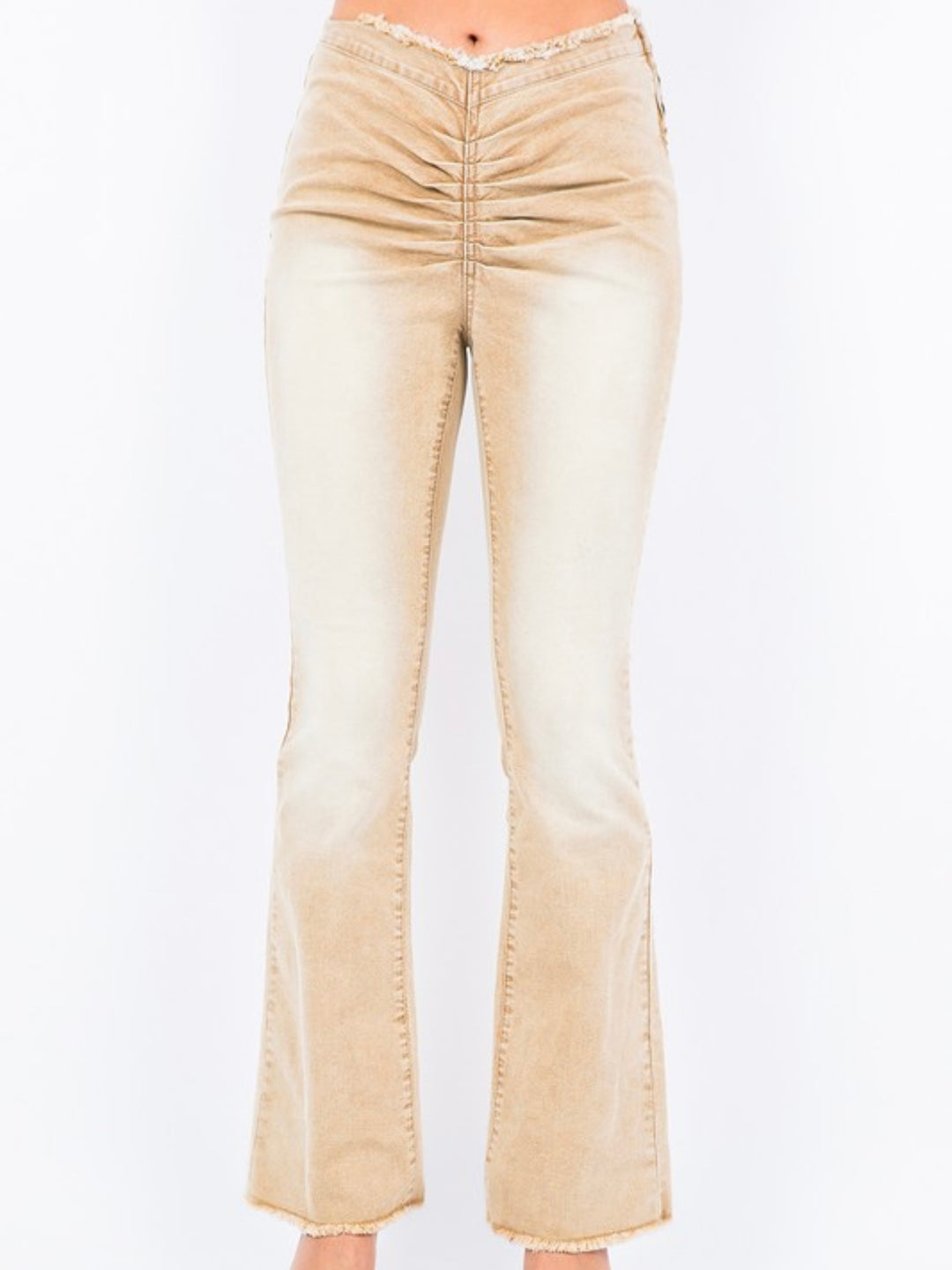 V-Cut Flare Jeans