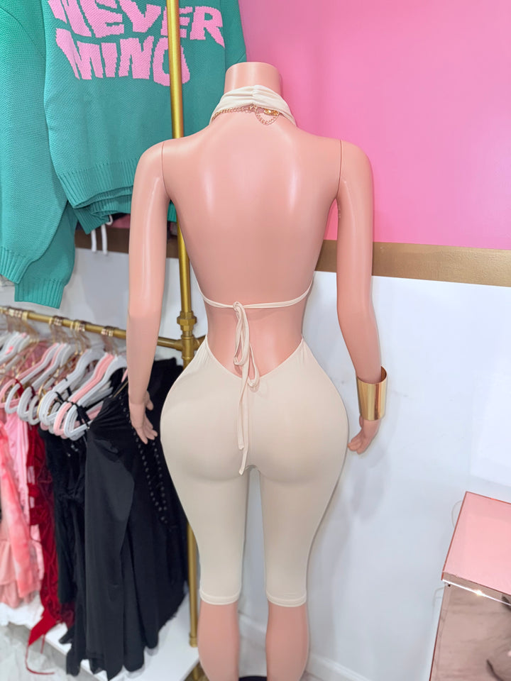 Matrix Deep V Jumpsuit