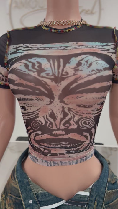 Aztec Mesh Shirt